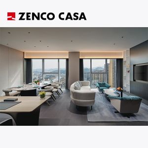 Modern Hotel Suite Furniture With Custom Expansive Linear Desk