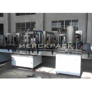 Small Scale Carbonated Drinks Filling Machine / Carbonated Soft Drinks Bottling