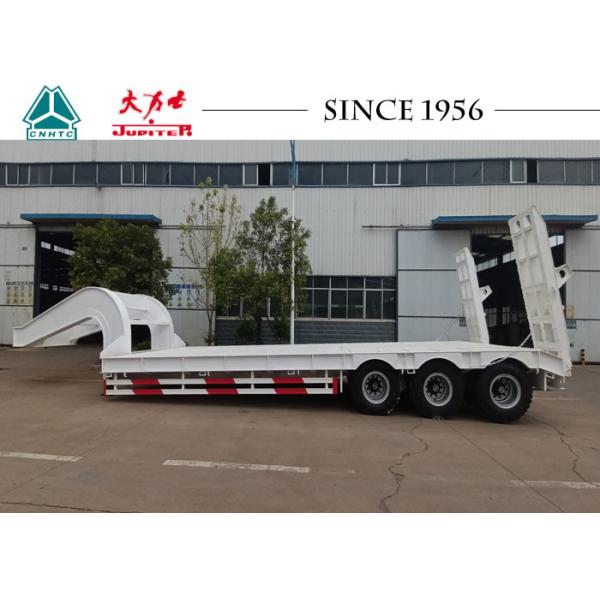 Buy 3 Axle 40 Tons Heavy Duty Low Bed Lowboy Trailer at wholesale prices