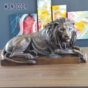 Large Outdoor Bronze Statues Sculpture WONDERS Brass Lion Statue