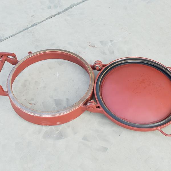 0.3MPA Pressure Carbon Steel Quick Opening Manhole Cover for Powder Tanker Truck Optional Red Color