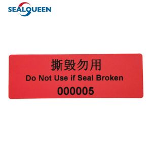 Custom Logo Tamper Evident Label Void Warranty Security Seal Label
