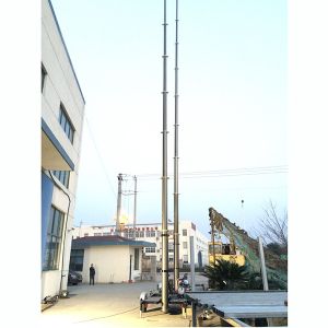 9m lockable pneumatic telescopic mast 400kg payloads- mobile antenna telecom