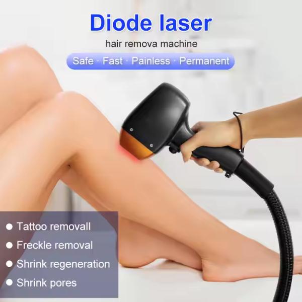 2 IN 1 YAG 4 Wavelength Hair Removal Alexandrite Laser Diode Laser Hair Removal Machine