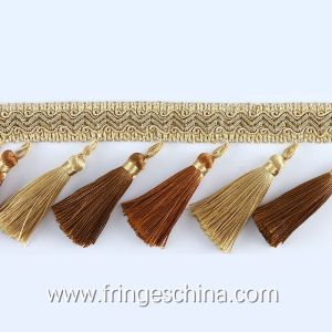 Handmade fashionable chain beads lace tassels fringes for curtain/sofa/pillow