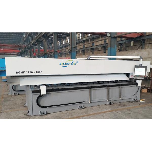 Buy 1500×4000mm CNC V Grooving Machine , White Hydraulic Notching Machine at wholesale prices