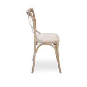 Factory price supply rattan seat Cross chairs for event and party rental chair