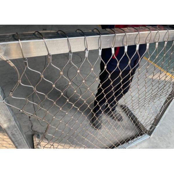 2.5mm Rope capability weight 200KG SS316 Ferruled Type Wire Rope Netting for safety use