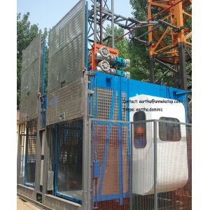 4t total load double cage building construction hoist