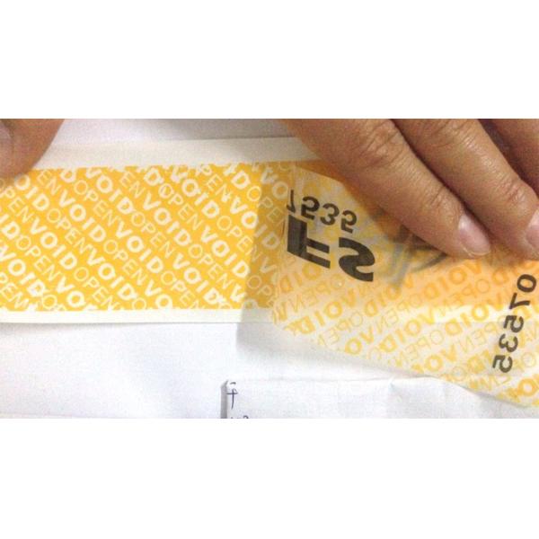 Buy Tamper Evident Label Custom Void Open Security Seal Label Tamper Proof Seal Stickers at wholesale prices