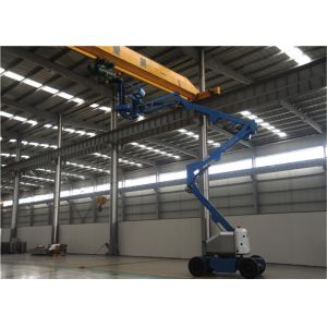 China Accessing Narrow Space Single Man Lift , Aerial Boom Lift Precise Maneuverability on sale