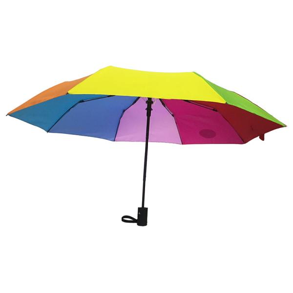 8 Ribs Semi Auto Open Umbrella Ladies Umbrella Pongee Cover