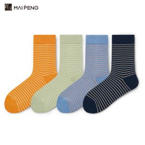 Custom Striped Vintage Soft Bamboo Cotton Crew Socks