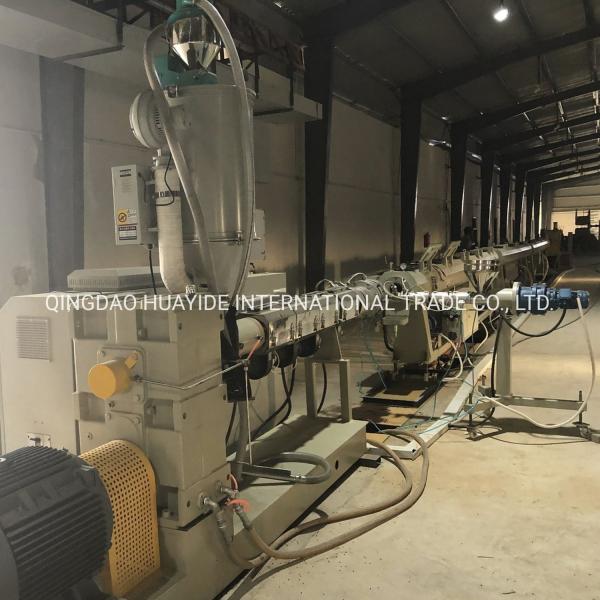 Single-Screw Design Plastic Water/Gas Supply Pipe Production Line for Exhaust