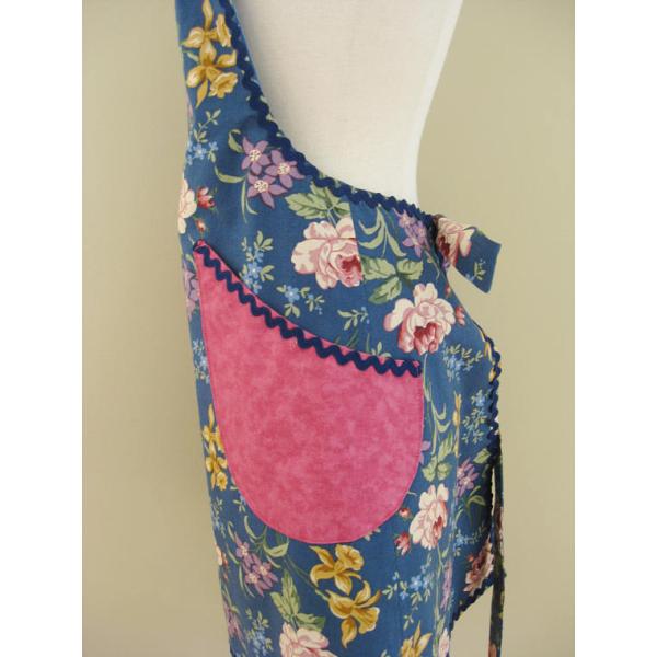 Ladies Apron, Floral Apron, Kitchen Apron, Full Cooking Apron, Gift For Women, Yellow Apron, cooking Apron, Adult Aprons