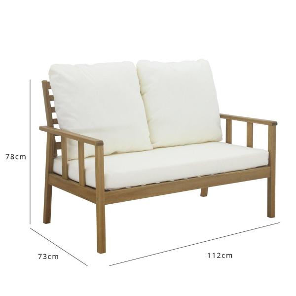 Patio Solid Wood Garden Set Teak Wood Outdoor Furniture Sofa Set Garden Lounge Chair