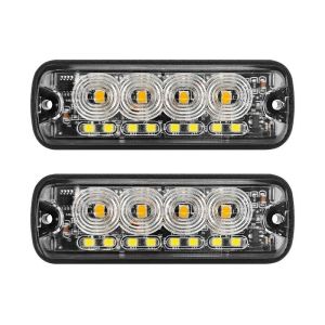 Commercial Grille Strobe Lights 6W - 10W Amber Strobe Lights For Trucks