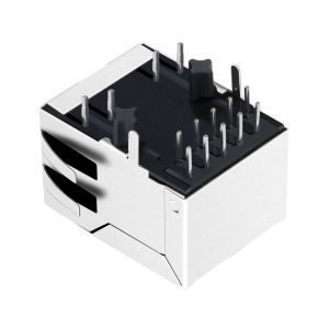 KRU1S041X LF / LA1S109-43 LF Ethernet Modular Jack With 100 / 1000M Magnetic