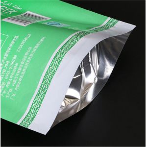 Vacuum Shrink 200g Stand Up Zipper Pouch Bags With Window