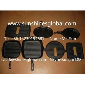 Quality Cast Iron Frying Pan/Cast Iron Skillet &amp;Grill Pan/Cast Iron Camp Oven for sale
