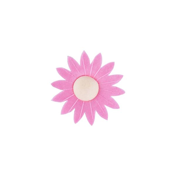 Buy Pink  Daisy Edible Wafer Paper Flowers , Personalised Edible Cupcake Toppers at wholesale prices
