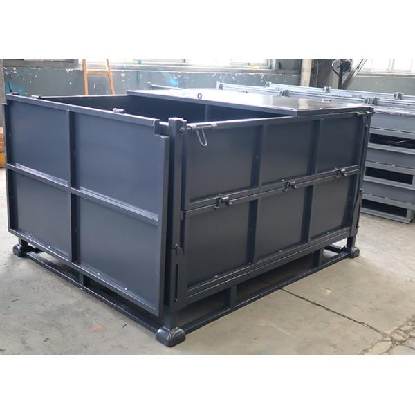 Detachable Steel Stillage Cage Bulk Pallet Containers With Lid