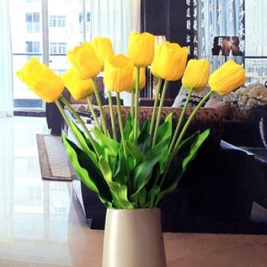 Quality Wholesale Artificial Flowers Yellow Tulips for sale
