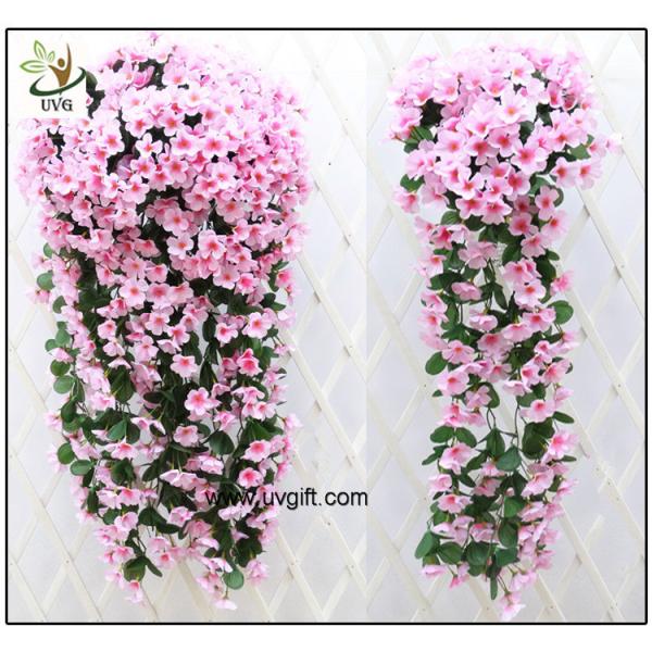 UVG artificial flowers wholesale hanging silk violet wreath for wedding flower arrangements WIS017