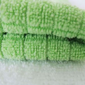 Quality White 100% polyester tea towel weft grid towel for sale