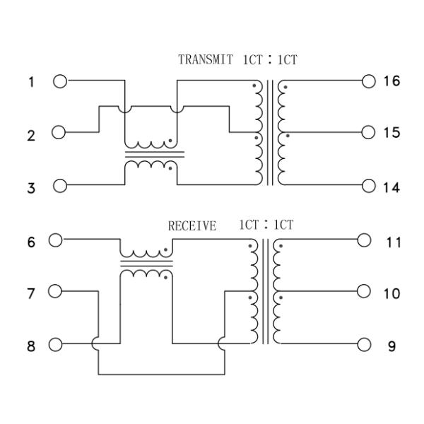 H2260FNL 1port POE 1:1 10/100 Transformers Audio Signal POE Xfrmr XF35066B