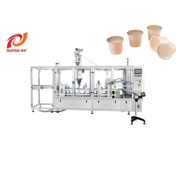 Buy Big capacity Machine Die Cut Lids K Cup Coffee Capsule Filling And Sealing Machine at wholesale prices