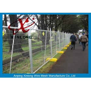 Security Temporary Fencing Panels Welded Wire Mesh Fence Metal Base Temporary