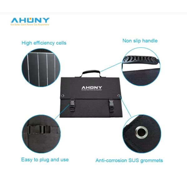 Sunpower Foldable Solar Panel 60W 100W Options Portable IBC Monocrystalline Cells Power Station Charger Kit