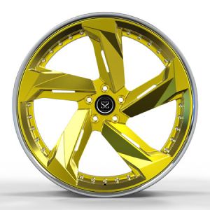 Car 5X120 2 Piece Forged Wheels 5X112 5X130 5x114.3 Polished Volkswagen T6 Rims