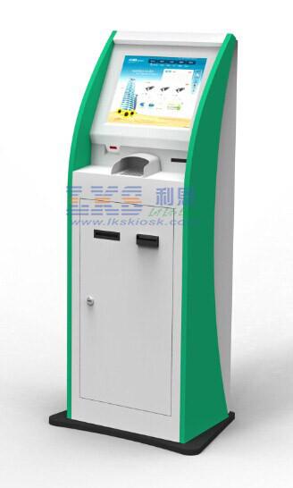 Cold rolled steel Self Payment Kiosk With A4 Printer And Card Reader