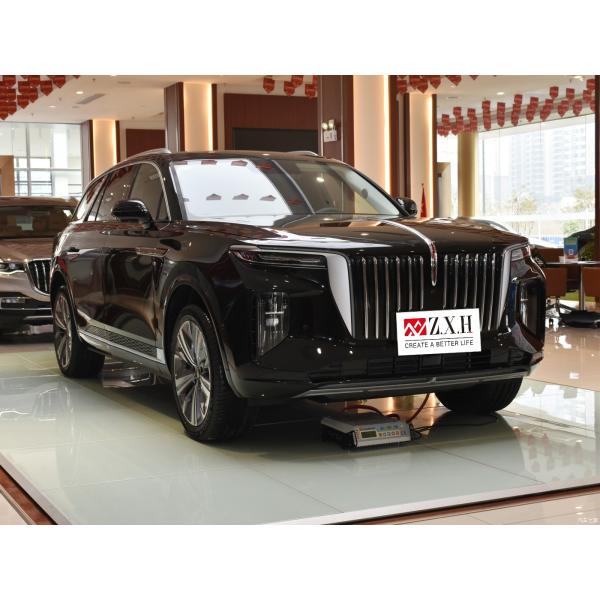 The Chinese-made Hongqi E-HS9, a five-door, six-seat new-energy large SUV, has a range of 460 kilometers