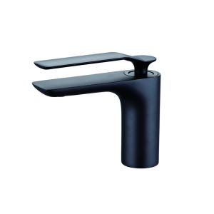 Buy cheap Cold And Hot Water OEM Basin Mixer Faucet Single Lever Bathroom Matt Black from wholesalers