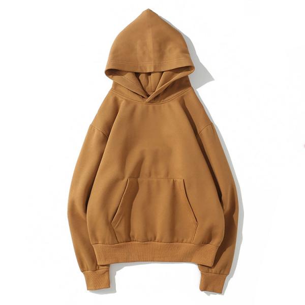 Embroidery Drawstrings Unisex Oversized Plain Cotton Hoodies