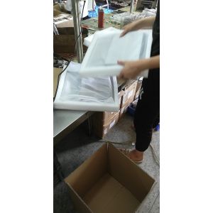 Silver Anodizing CNC Machining Heatsink Fold Fin Insert Heatsink