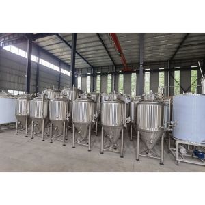 80mm Polyurethane Insulation Conical Beer Fermentation Tank for Fermenting