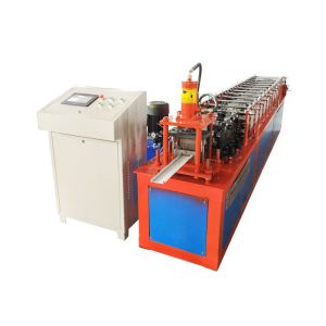 Side Guide Rail Roller Shutter Door Roll Forming Machine With Hydraulic Cutting