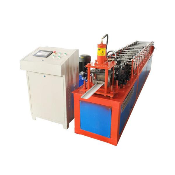 Side Guide Rail Roller Shutter Door Roll Forming Machine With Hydraulic Cutting