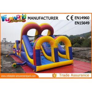 Commercial PVC Tarpaulin Inflatables Obstacle Course / Inflatable Sport Games
