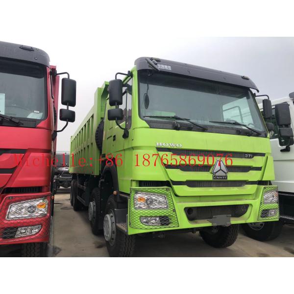 3 Axle 30cbm 45 Ton 8*4 12 Wheeler Dump Truck For 2 Passengers