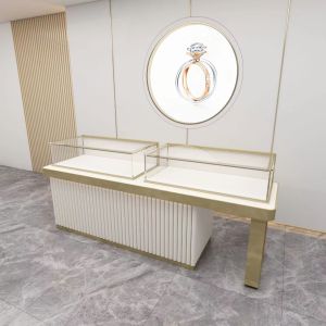 MDF Luxury Display Cabinets Cabinets Window Luxury Jewelry Display Cases