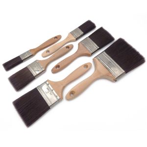 Wooden Material Handle Industrial Paint Brushes With Tin Plate Ferrule