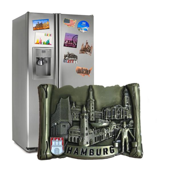 Japan Travel Souvenir 3D Custom Fridge Magnets Zinc Alloy Antique Finishing