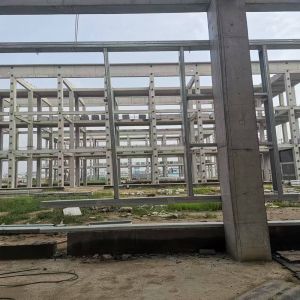 Fire Resistance Steel Frame Building Construction High Durability Prefab Metal