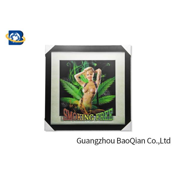 Sexy / Nude Girl 5D 3D Lenticular Printing Pictures For Home Decoration