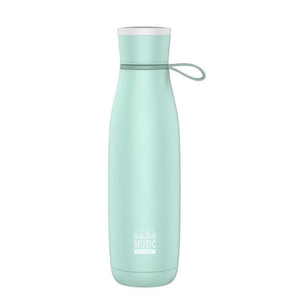 2023 hot selle double wall vacuum stainless steel smart water bottle wtih LED